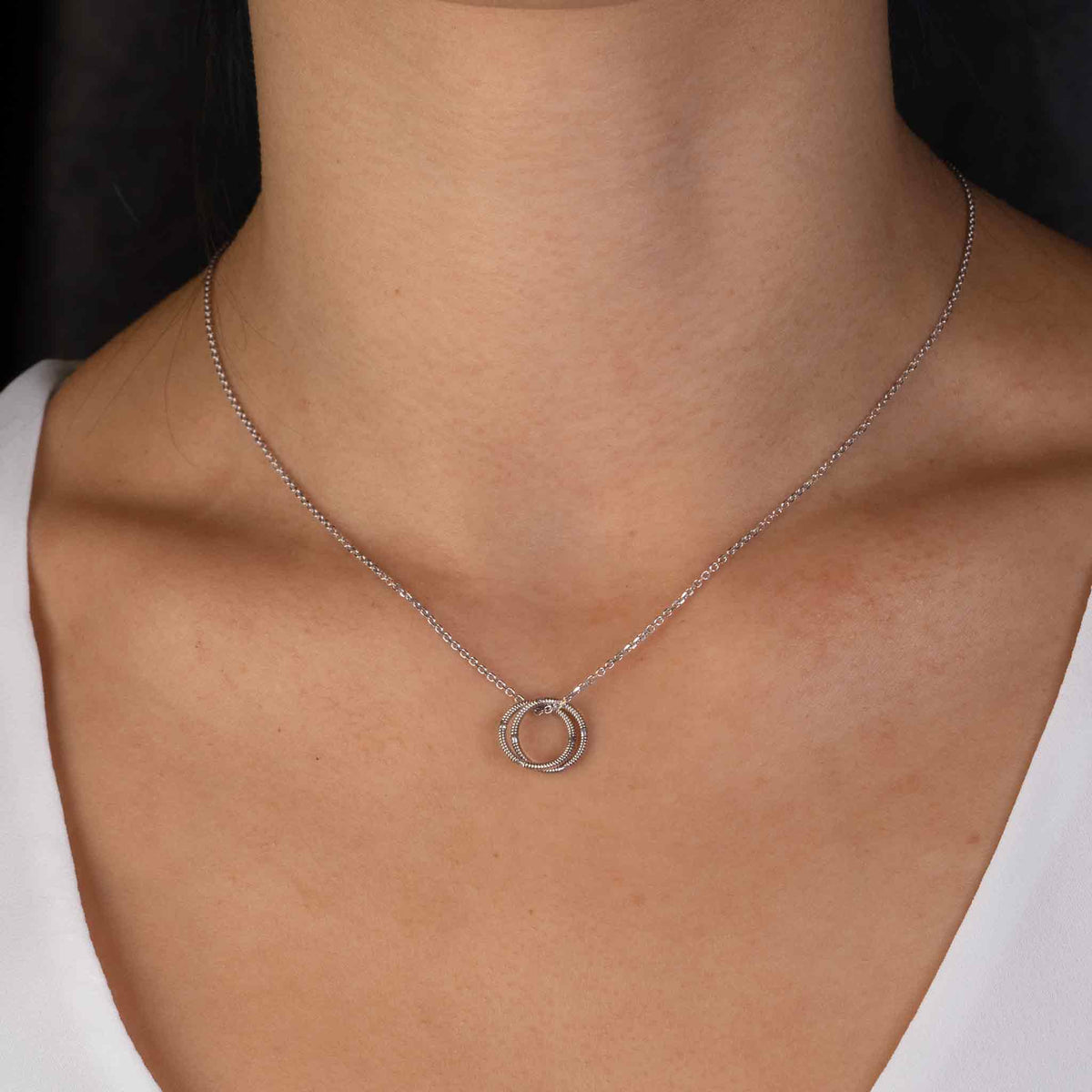 Duo Necklace Electric Guitar String and Gold