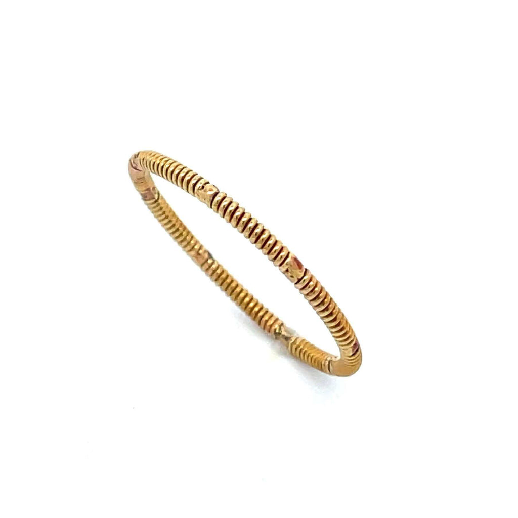 brass guitar string duo ring on a white background
