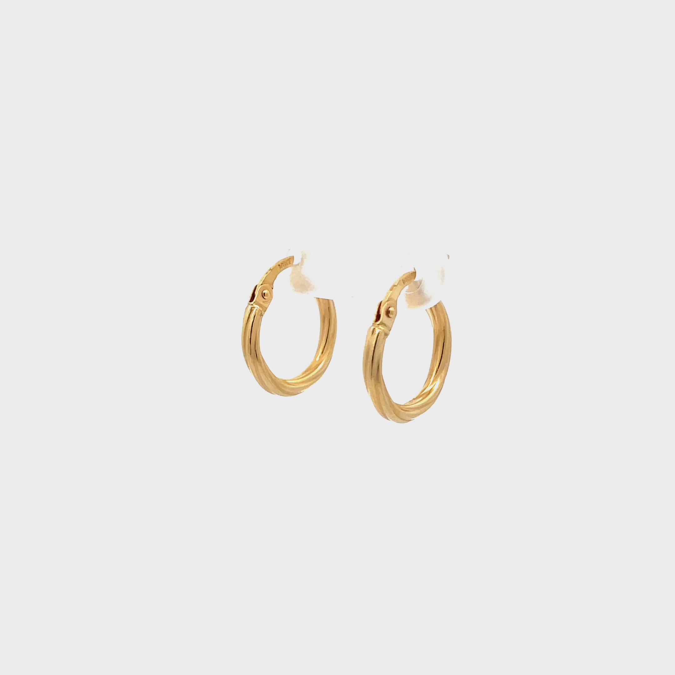 Twist hoop earrings video