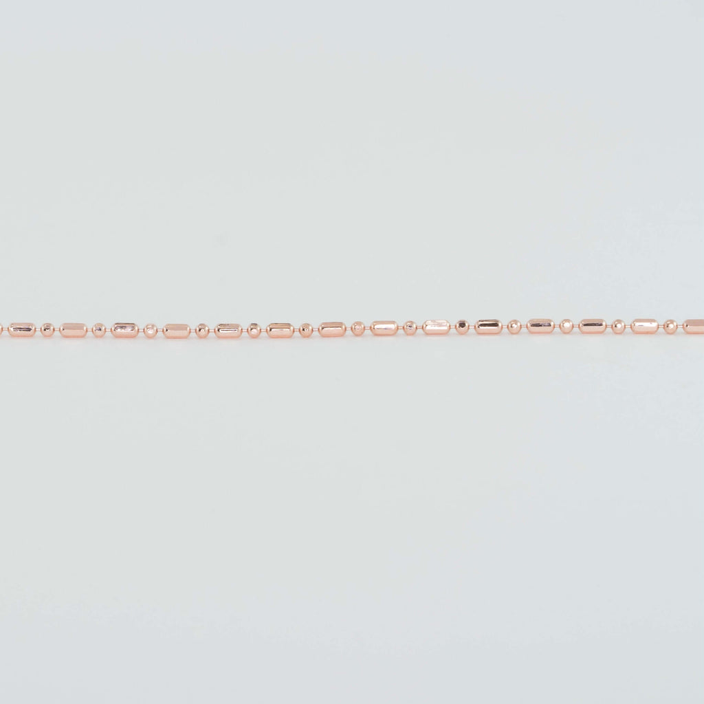 rose gold plated sterling silver chain