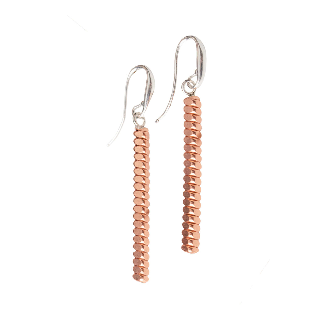 Piano Bar earrings on a white background